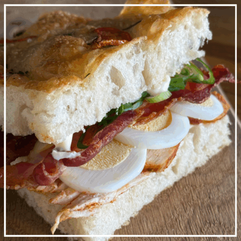 Chicken bacon egg sandwich!